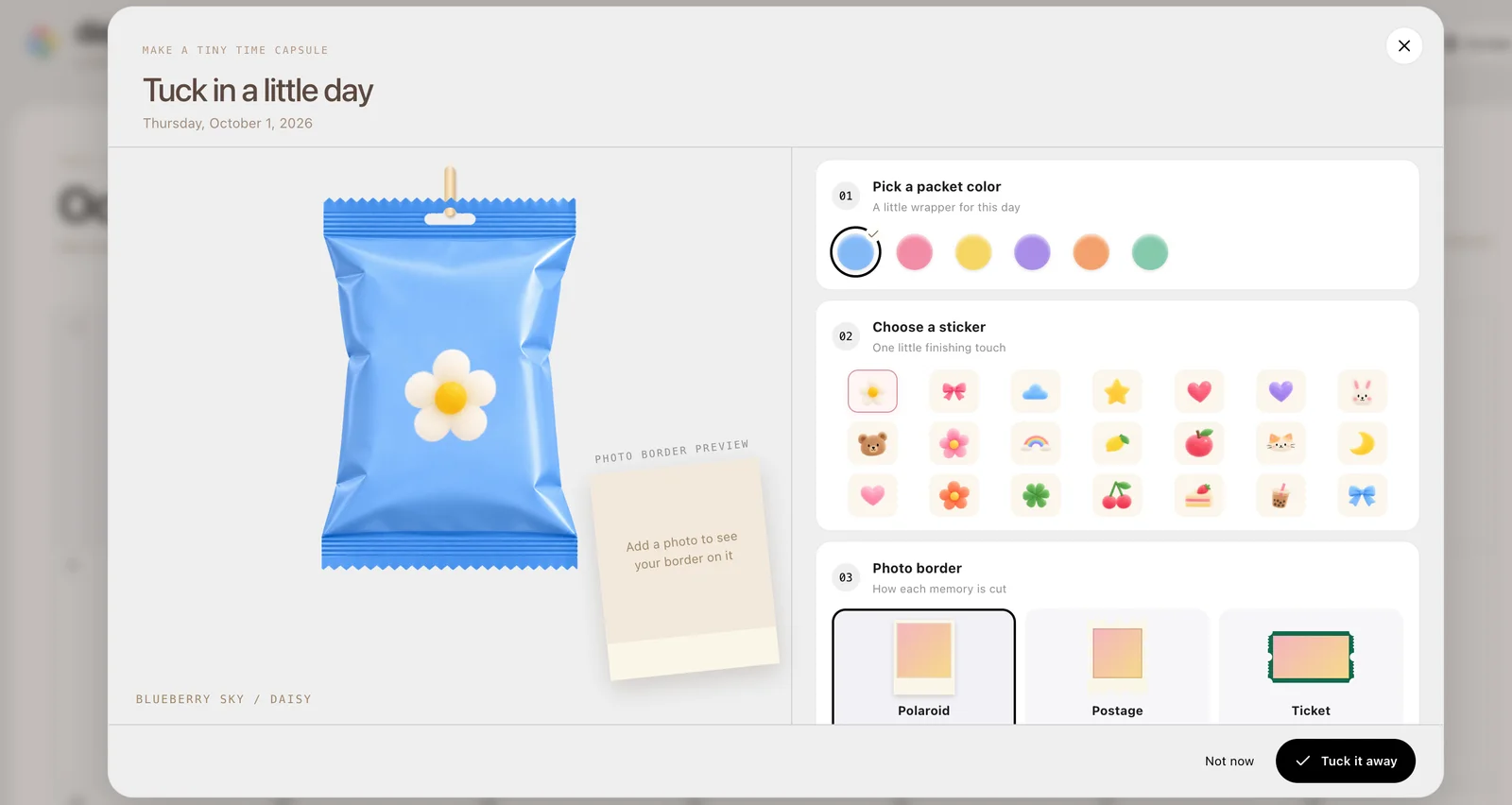 Day Pocket interface reference